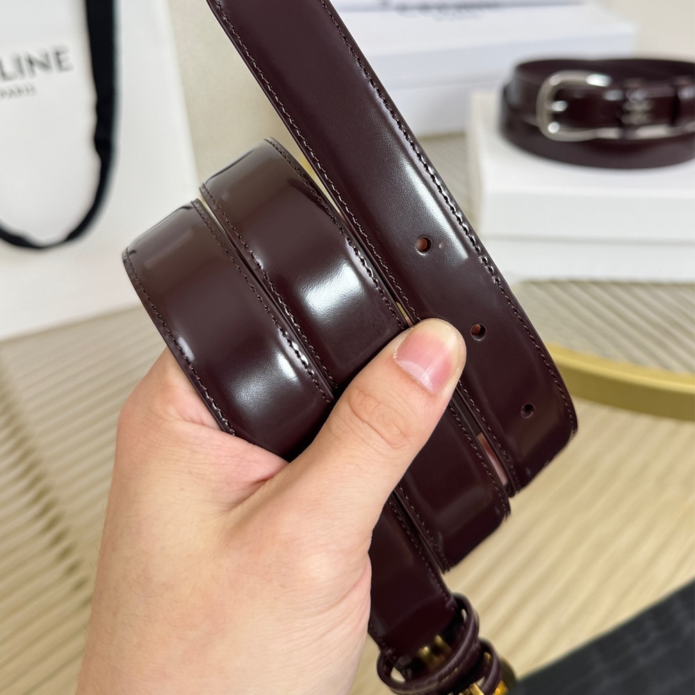 ce1i*e u1u1enne belt 25mm in taurillon leather