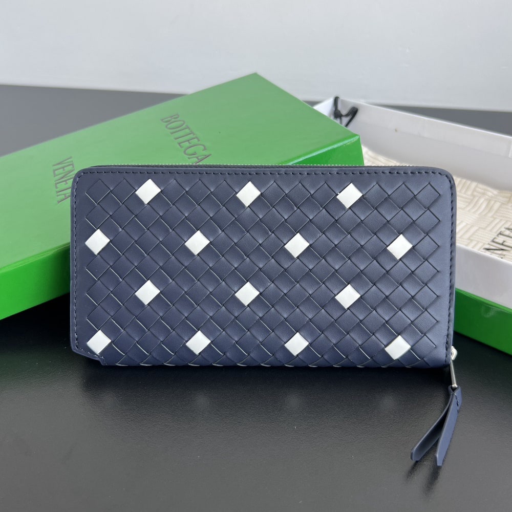 B0tt*ga Ven*ta Intrecciato Piccolo Zip Around Wallet(HIGH-END GRADE)