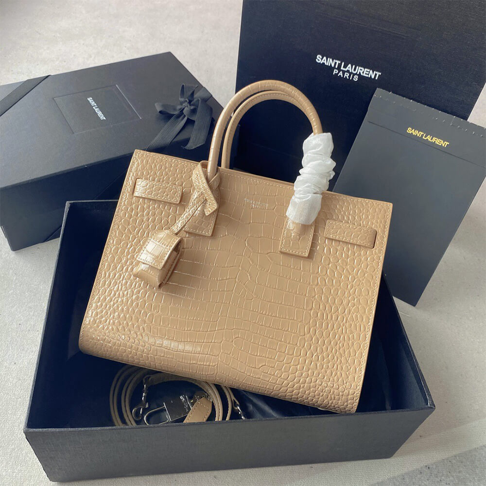 Y51 SAC DE JOUR BABY IN CROCODILE-EMBOSSED