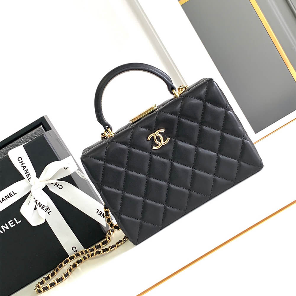 Ch**el Small box bag(HIGH-END GRADE)