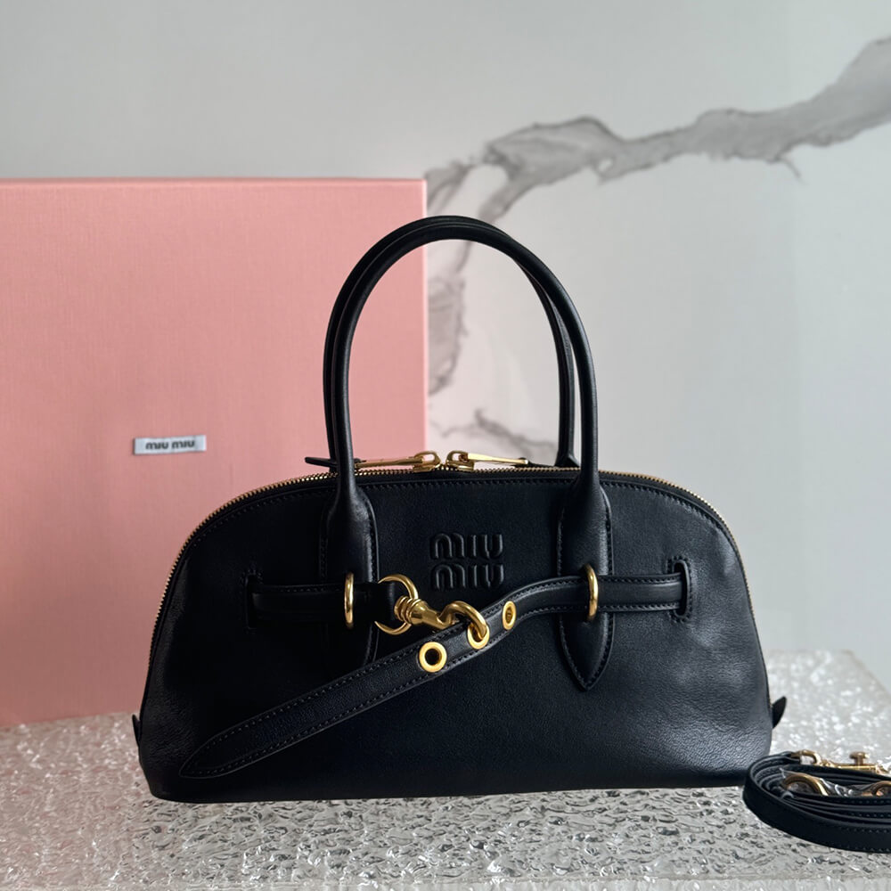 M1um1u Aventure nappa leather top-handle bag(HIGH-END GRADE)