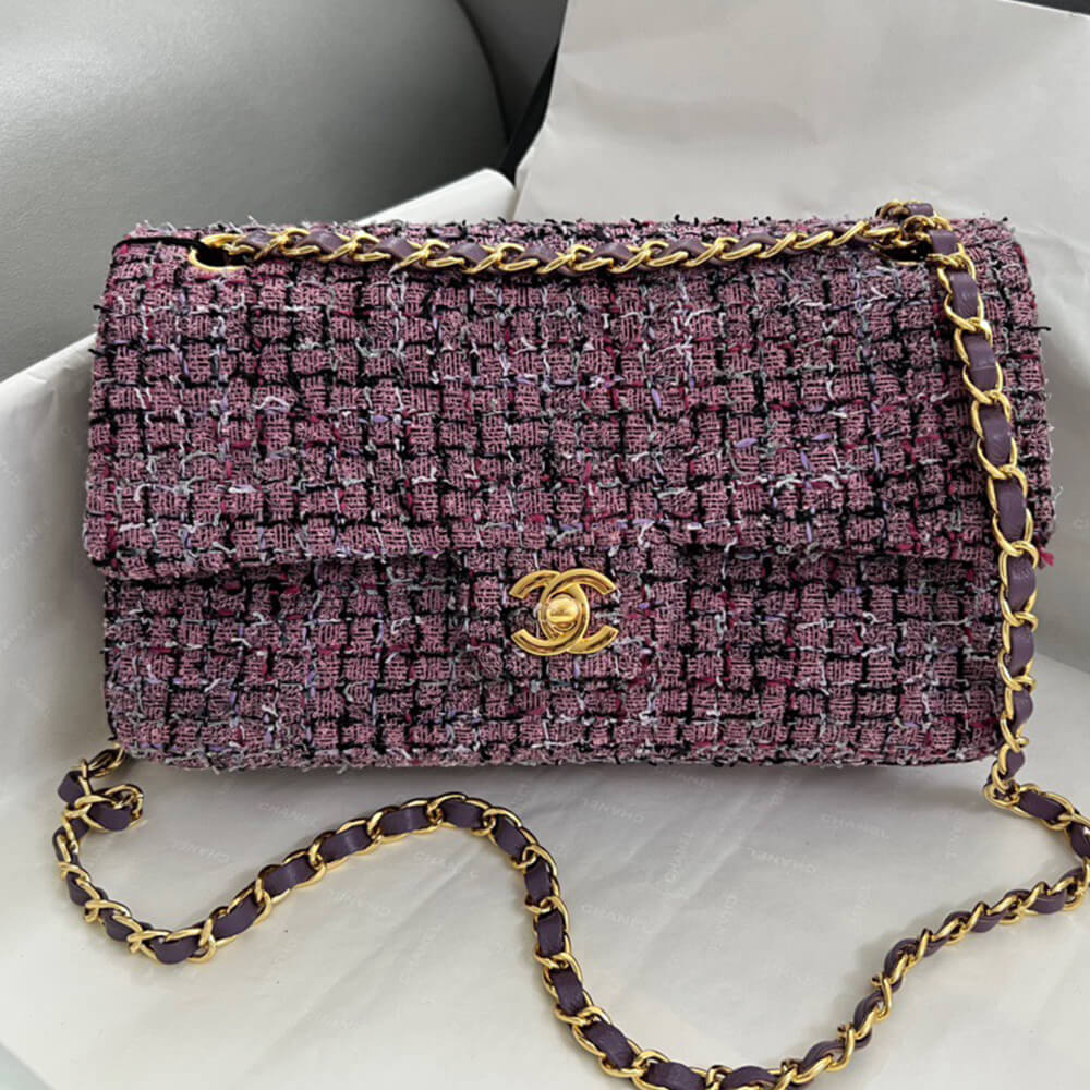 Ch**el Tweed Medium Classic Flap Bag