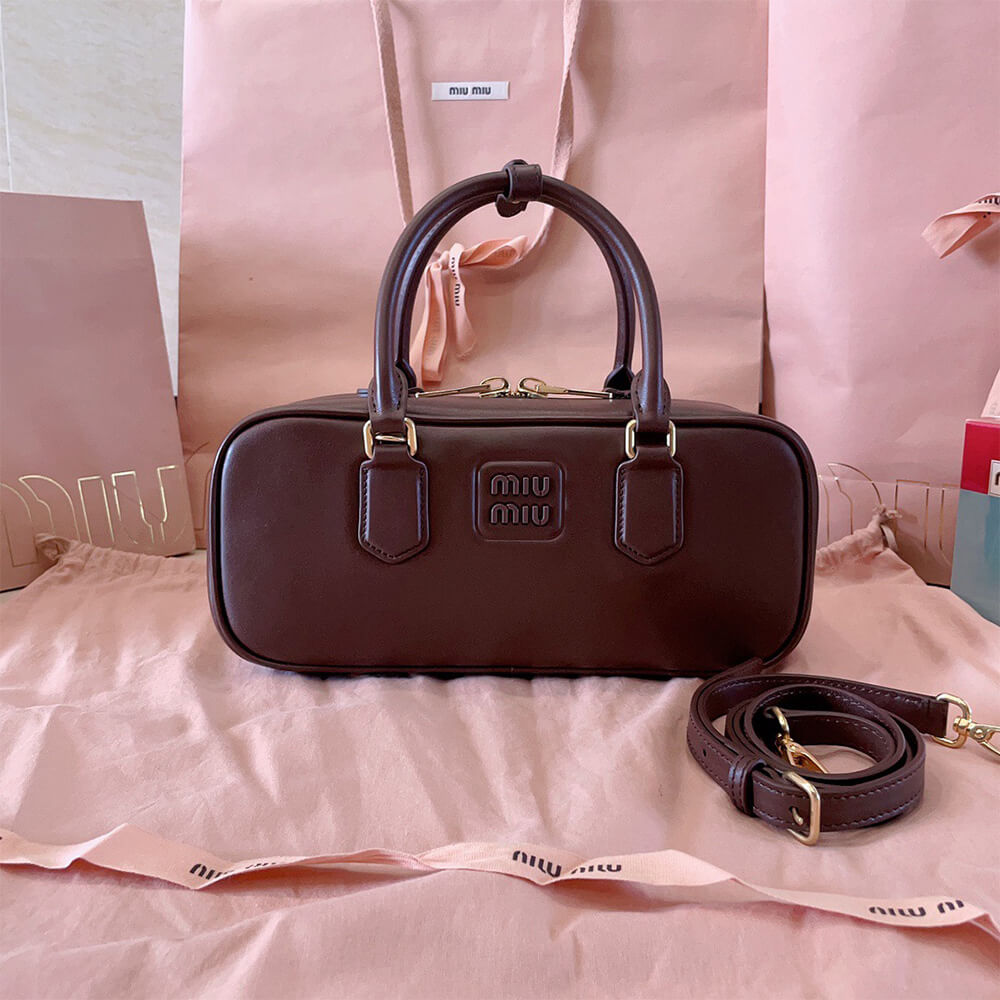 M1um1u Large Arcadie Leather Bag(HIGH-END GRADE)