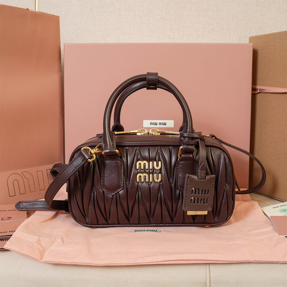 M1um1u Medium Arcadie matelasse nappa Bag(HIGH-END GRADE)