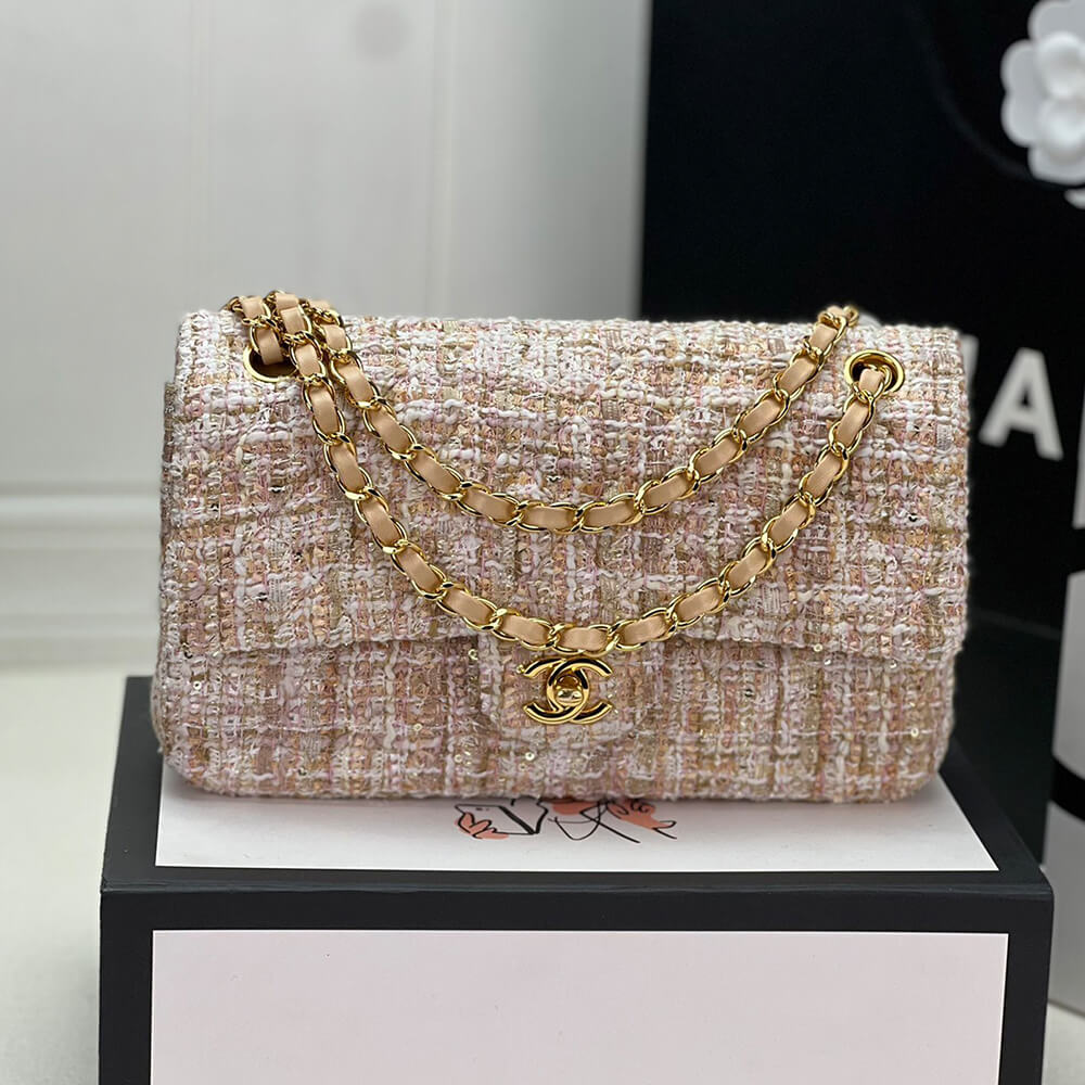 Ch**el Tweed Medium Classic Flap Bag