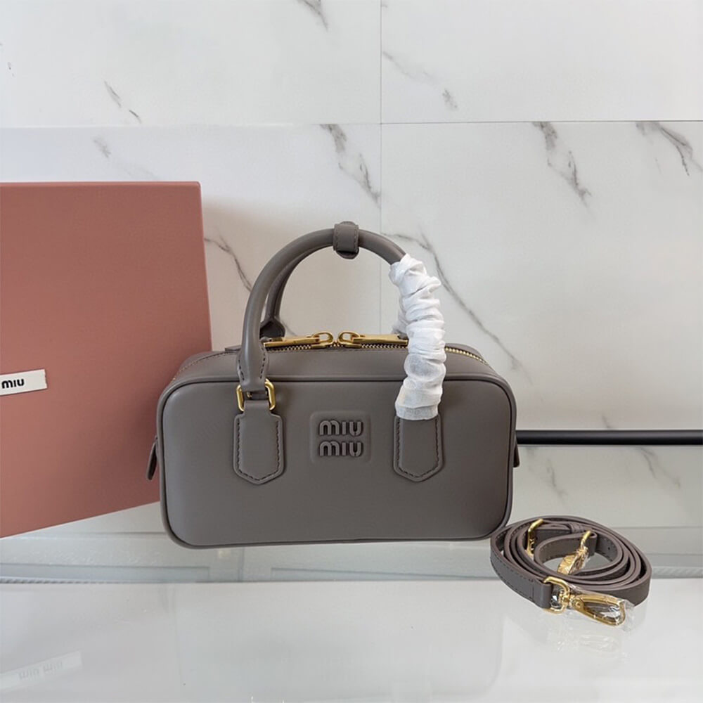 M1um1u Medium Arcadie Leather Bag(HIGH-END GRADE)
