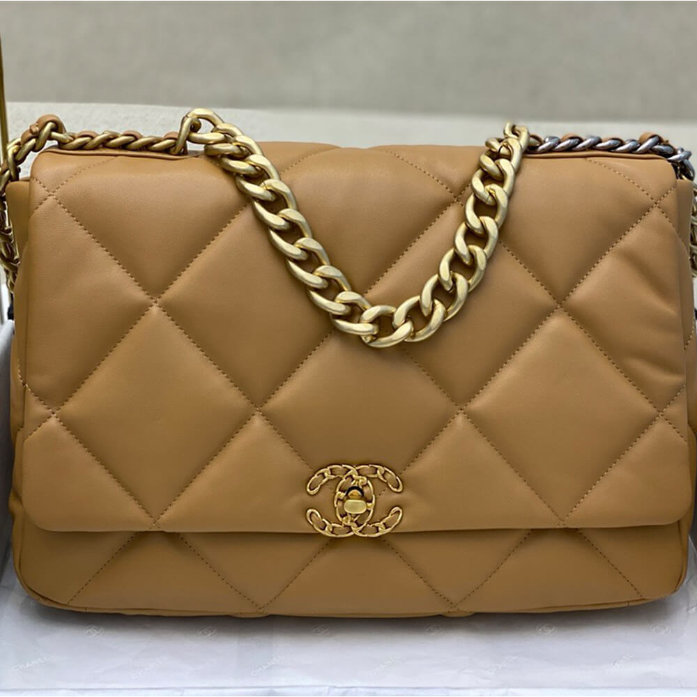 Ch**el 19 Maxi Handbag(HIGH-END GRADE)