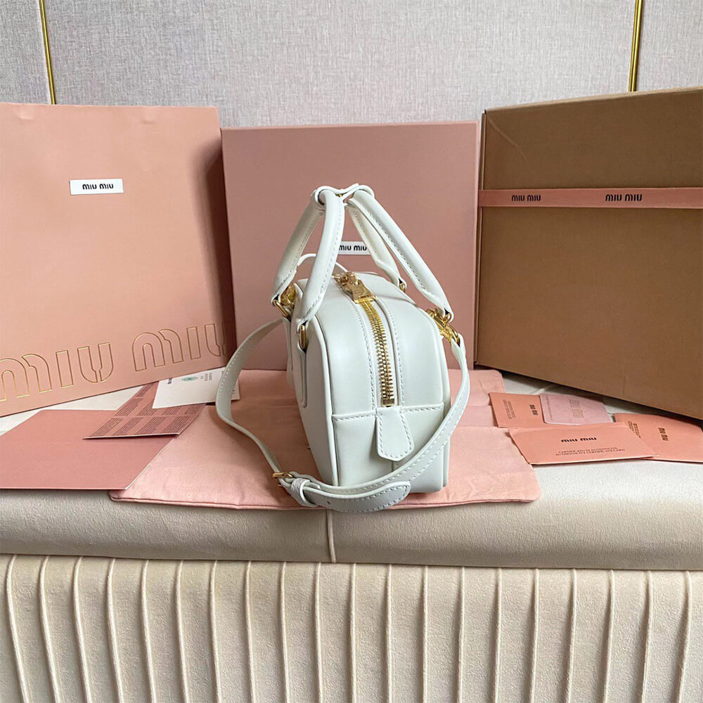 M1um1u Medium Arcadie Leather Bag(HIGH-END GRADE)
