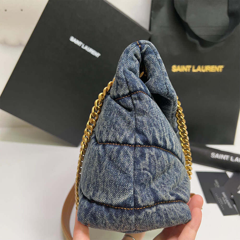 y51 puffer small in suede and De*1m