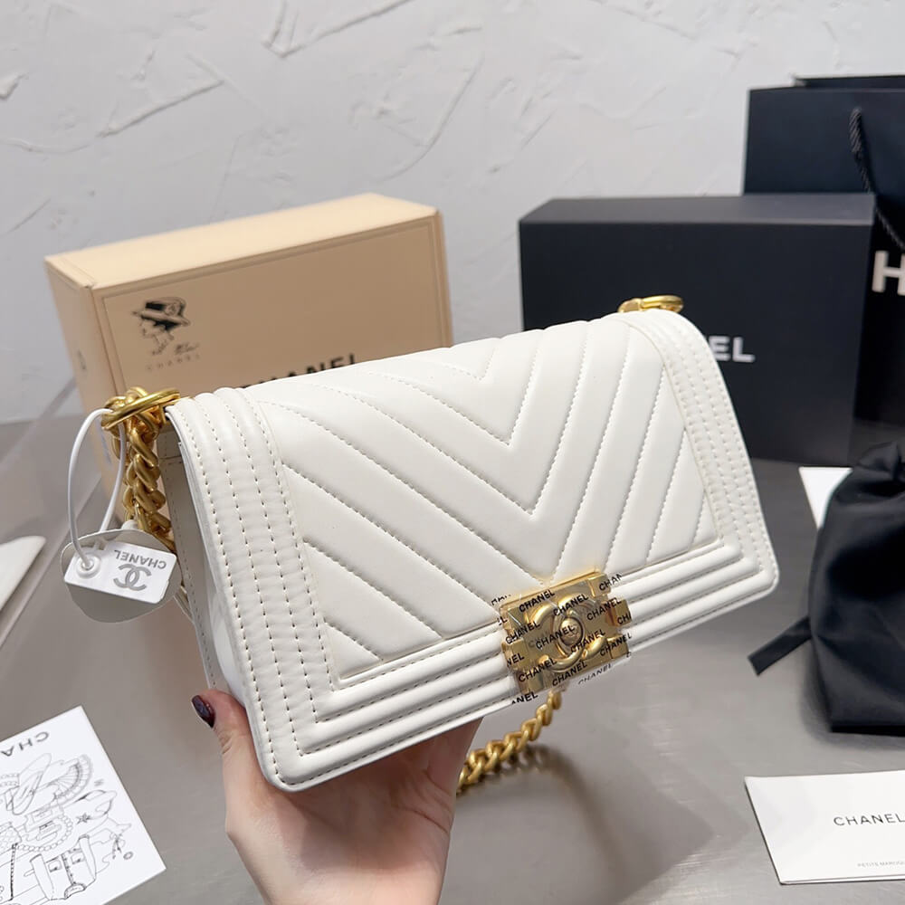 Chevron Boy Ch**el Handbag