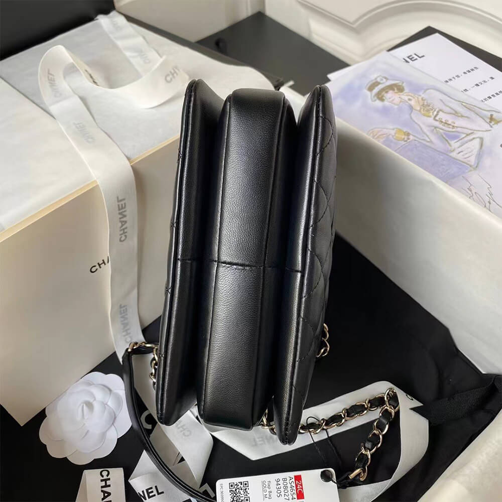 Ch**el Mini Flap Bag with Top Handle(HIGH-END GRADE)