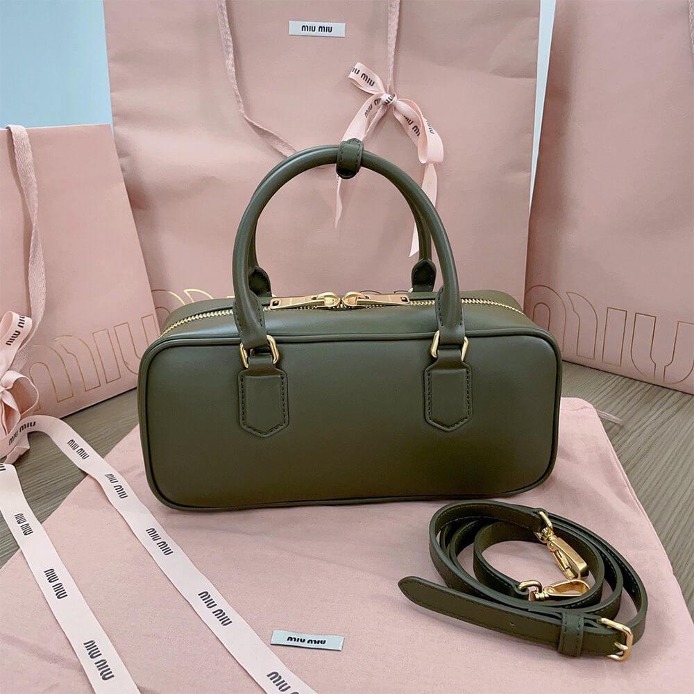 M1um1u Large Arcadie Leather Bag(HIGH-END GRADE)