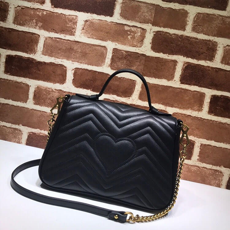 Gvc*1 GG Marmont Small Top Handle Bag
