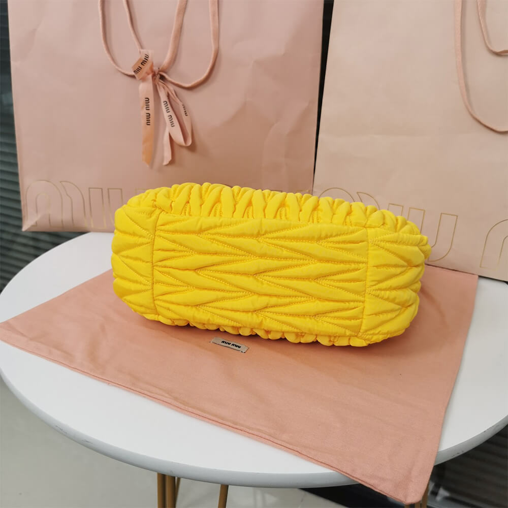 M1v wander matelasse regenerated nylon hobo bag