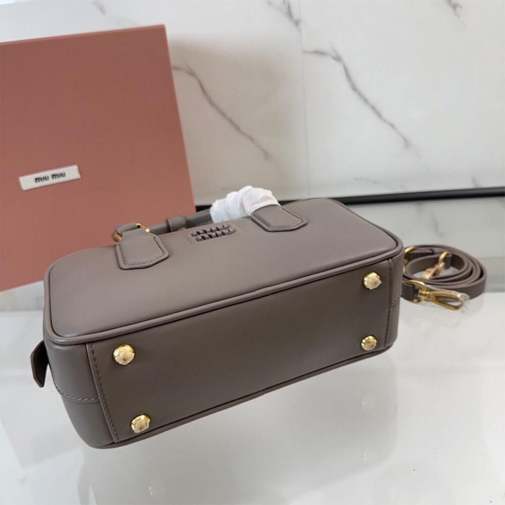 M1um1u Medium Arcadie Leather Bag(HIGH-END GRADE)