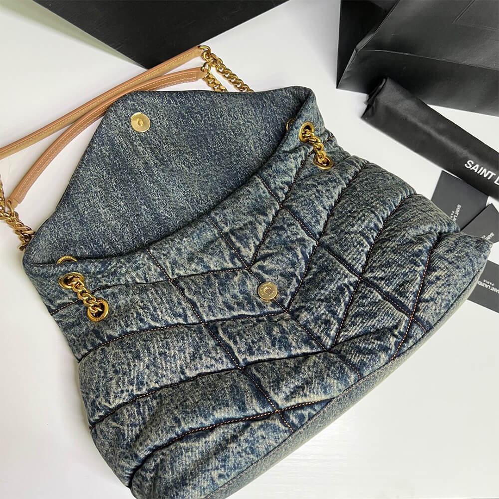 y51 puffer medium in suede and De*1m