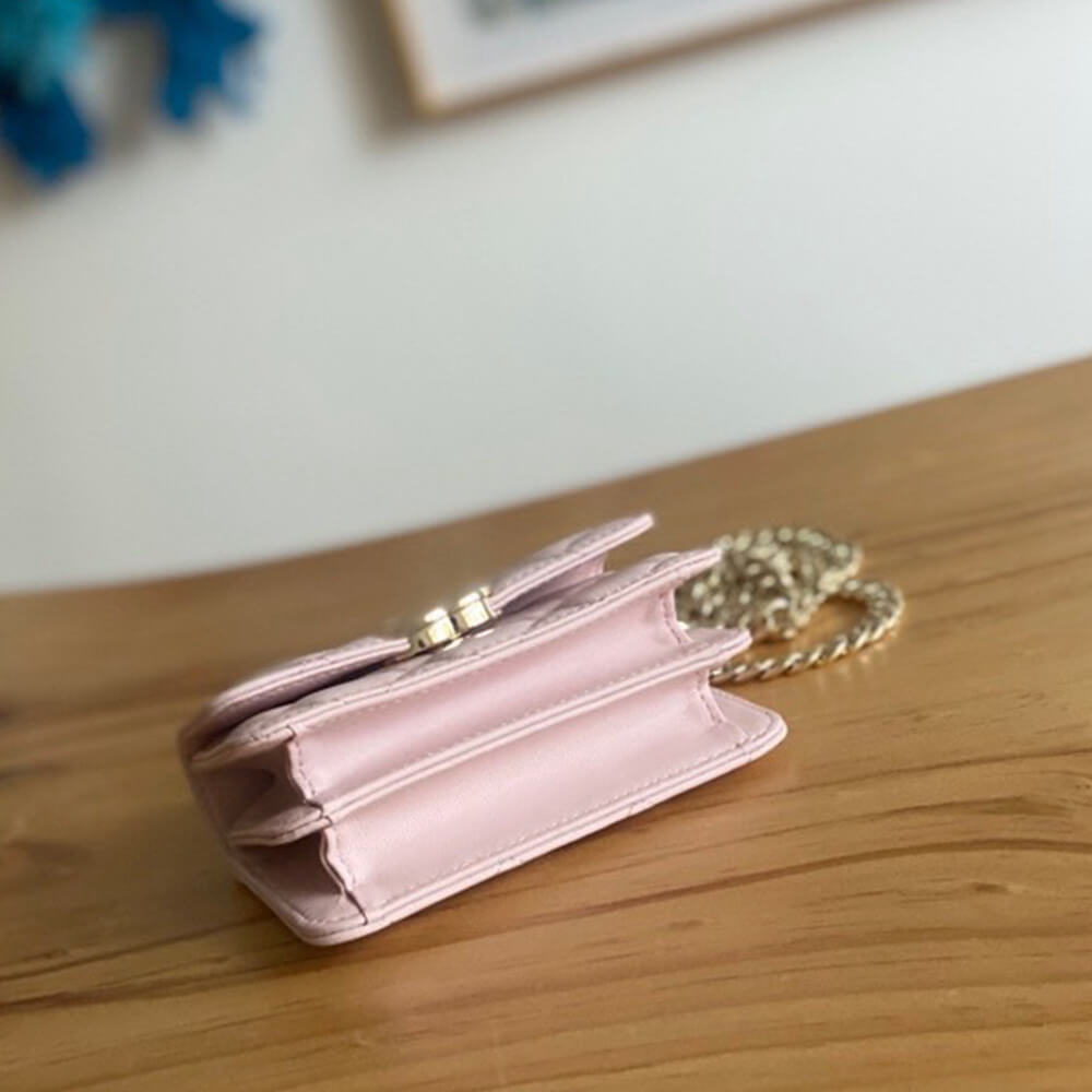 Ch**el mini flap with top handle(HIGH-END GRADE)