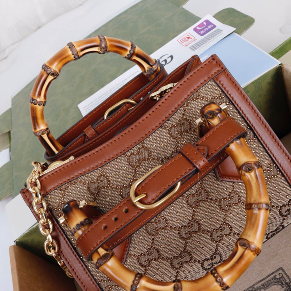 Gvc*1 Diana crystal mini tote bag(high-end grade)