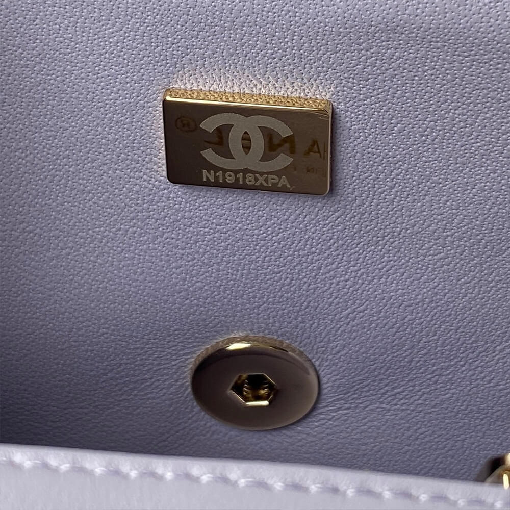 Ch**el Mini Classic Handbag With Top Handle