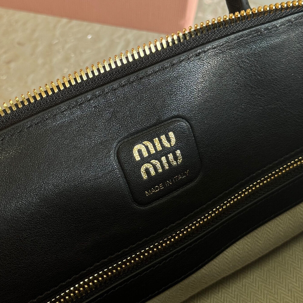M1um1u Aventure nappa leather top-handle bag(HIGH-END GRADE)