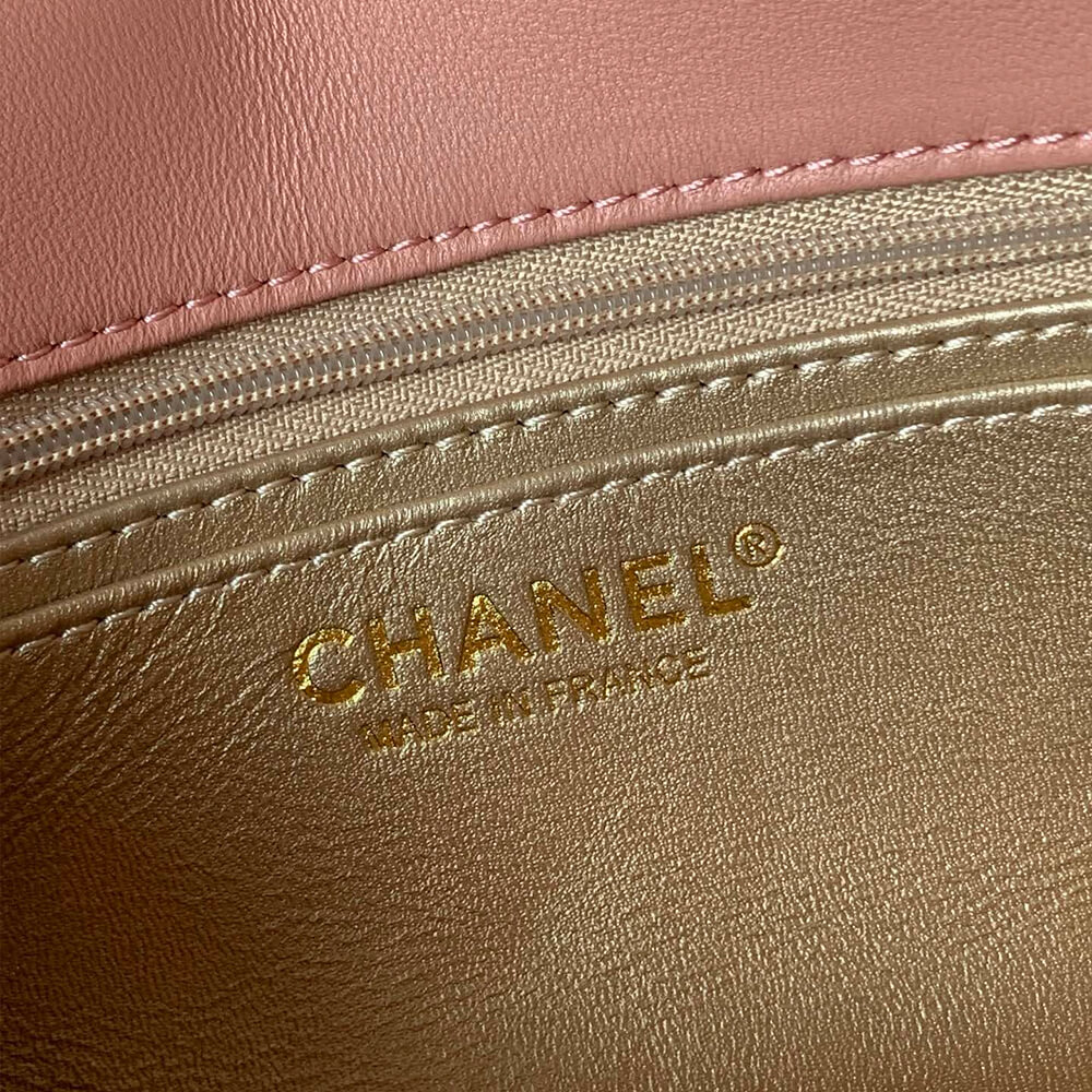 Ch**el Pearl Crush Mini Rectangular Flap