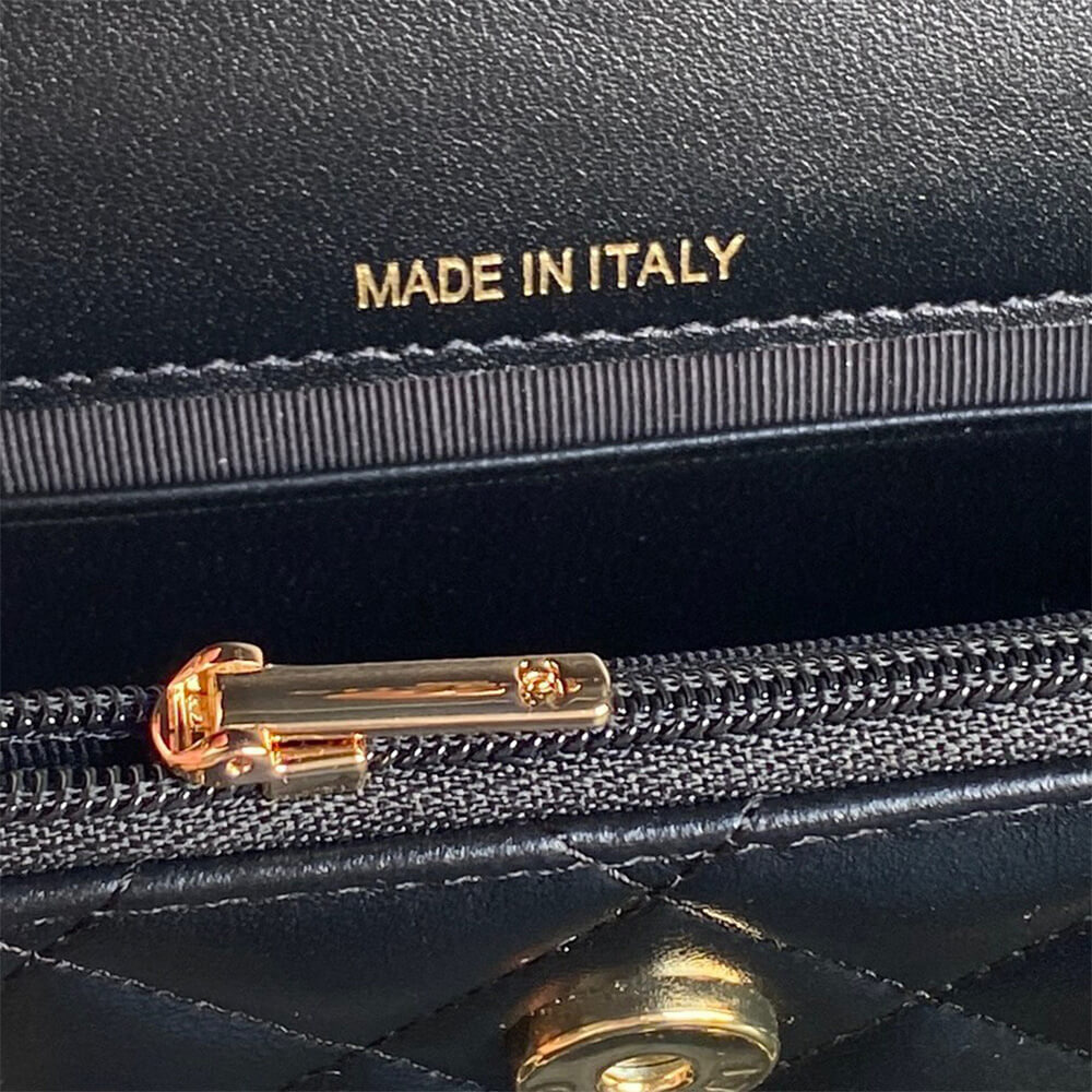 Ch**el Flap Phone Holder with Chain(HIGH-END GRADE)