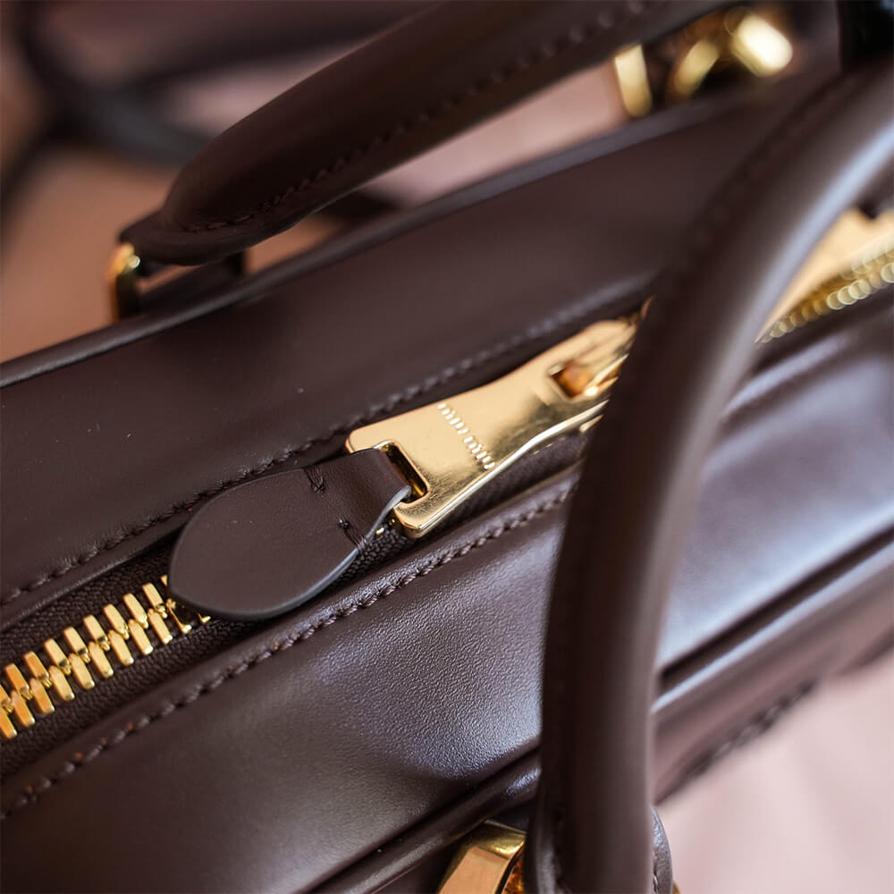 M1um1u Medium Arcadie Leather Bag(HIGH-END GRADE)