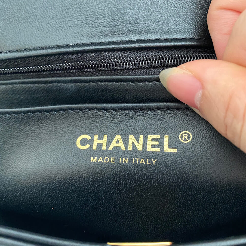 Ch**el Mini Flap With Top Handle