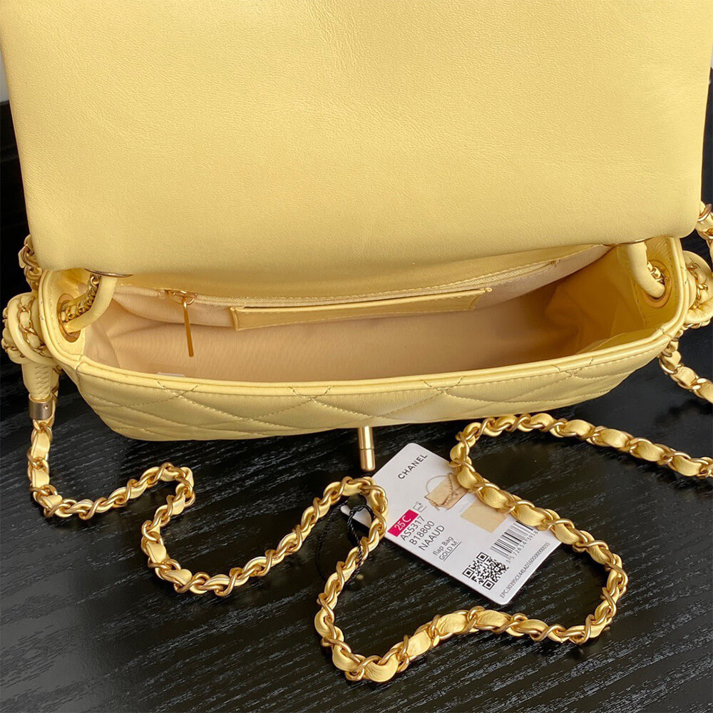 Ch**el Flap Bag with Top Handle(HIGH-END GRADE)