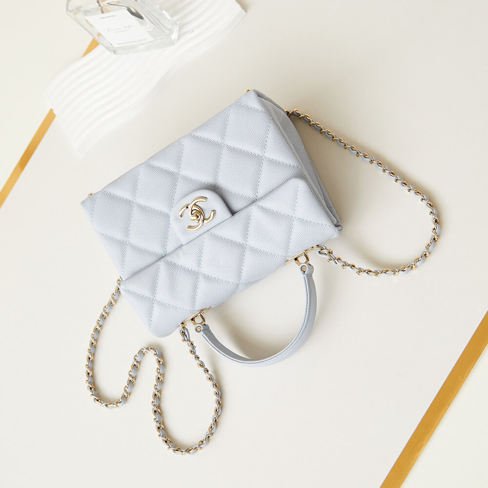 Ch**el Small Flap with top handle(HIGH-END GRADE)