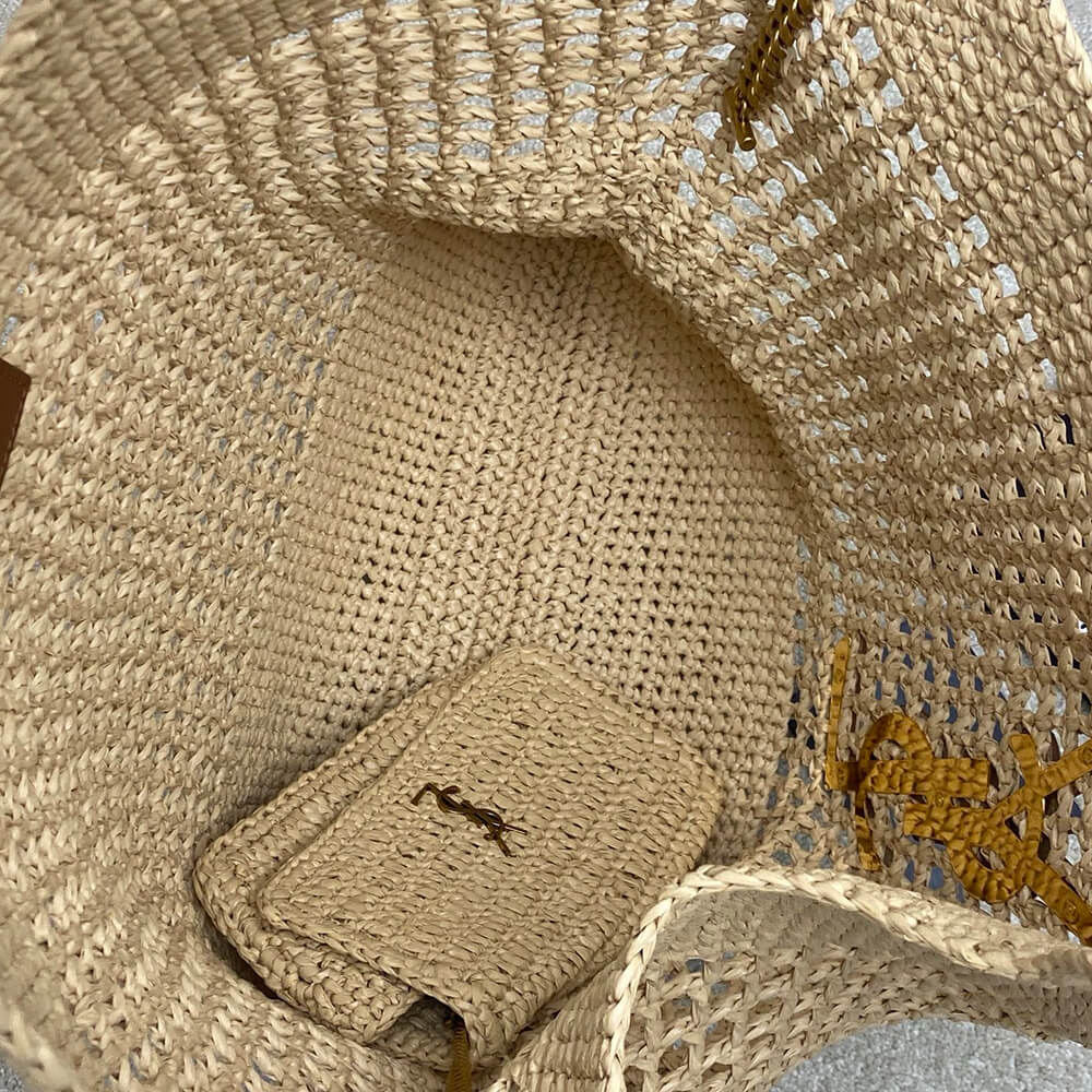 Y51 ICARE SHOPPING BAG IN RAFFIA(HIGH-END GRADE)