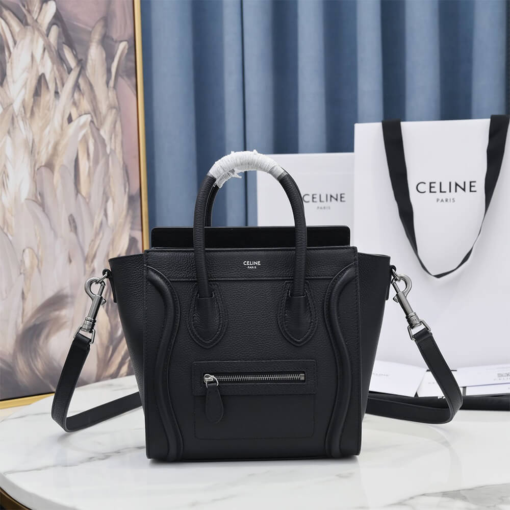 ce1i*e nano lU*gage bag in calfskin