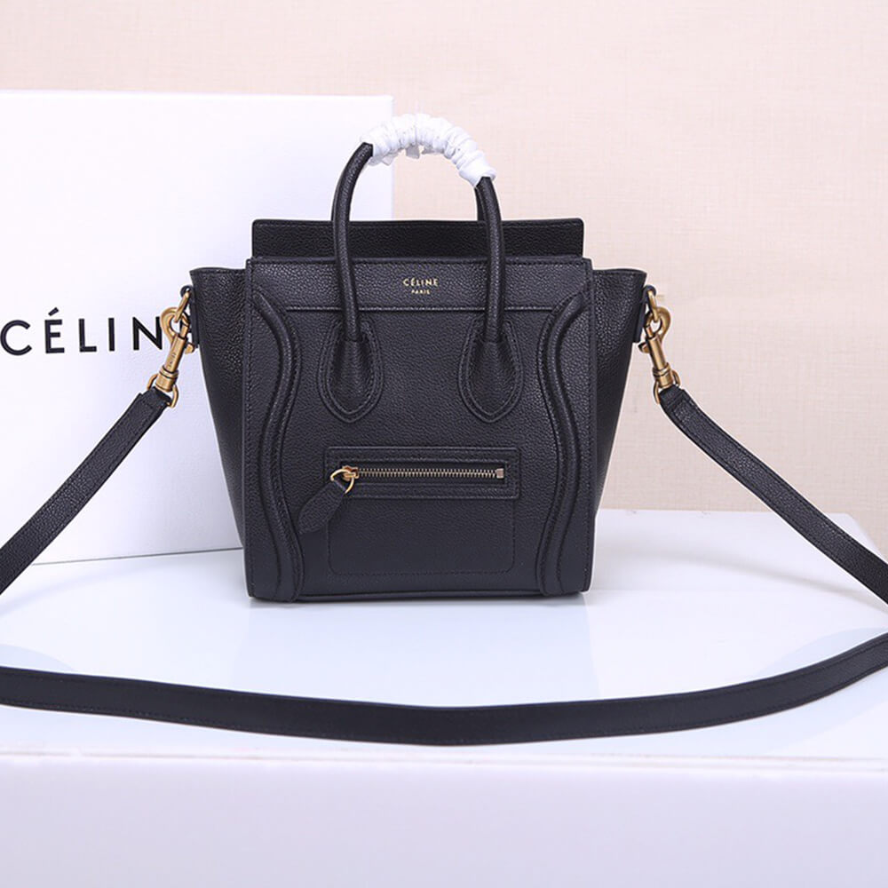 ce1i*e nano lU*gage bag in calfskin