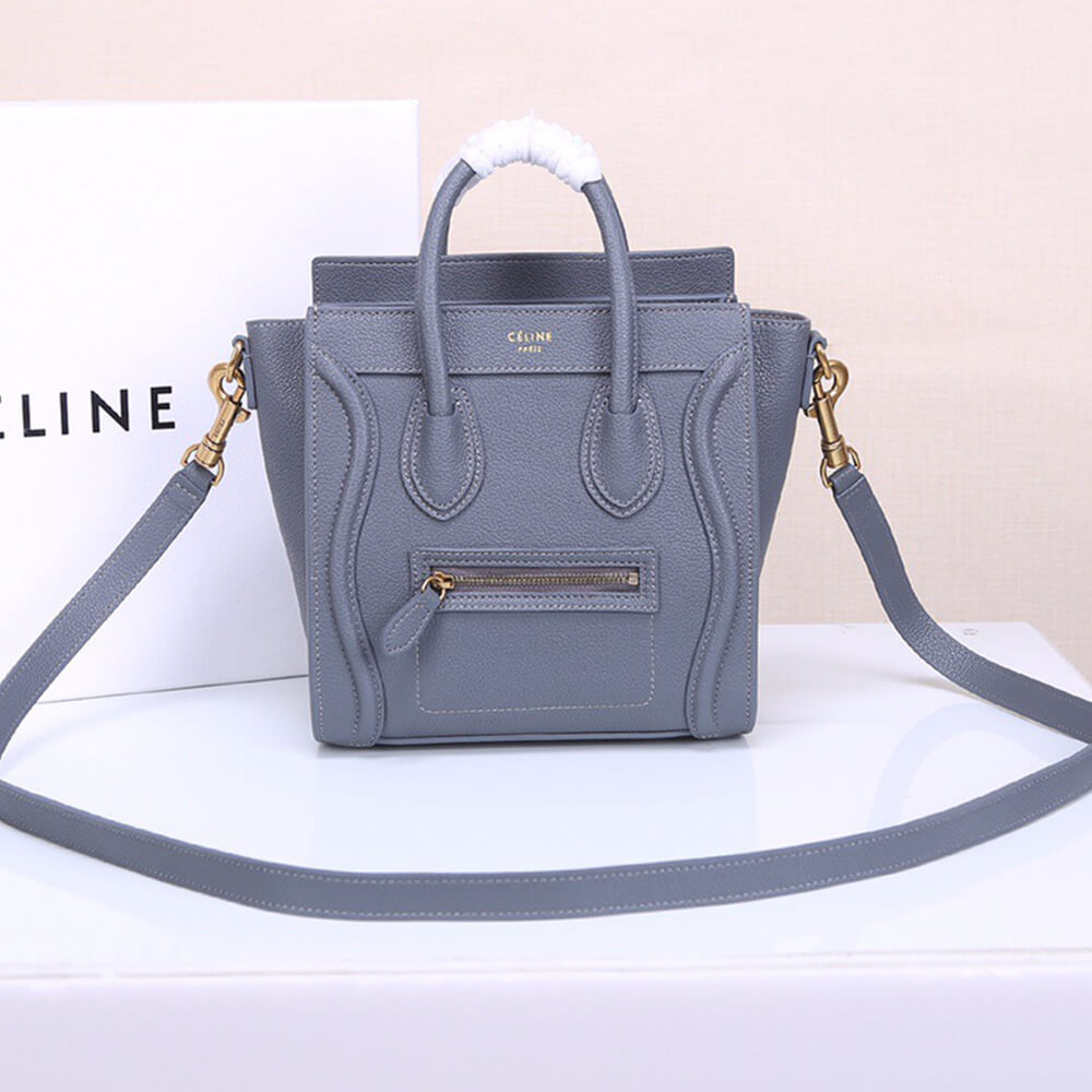 ce1i*e nano lU*gage bag in calfskin