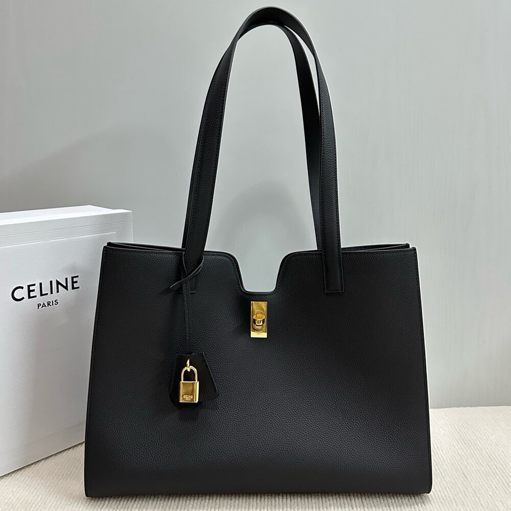 Ce1i*e CABAS 16 IN S*pPLE GRAINED CALFSKIN