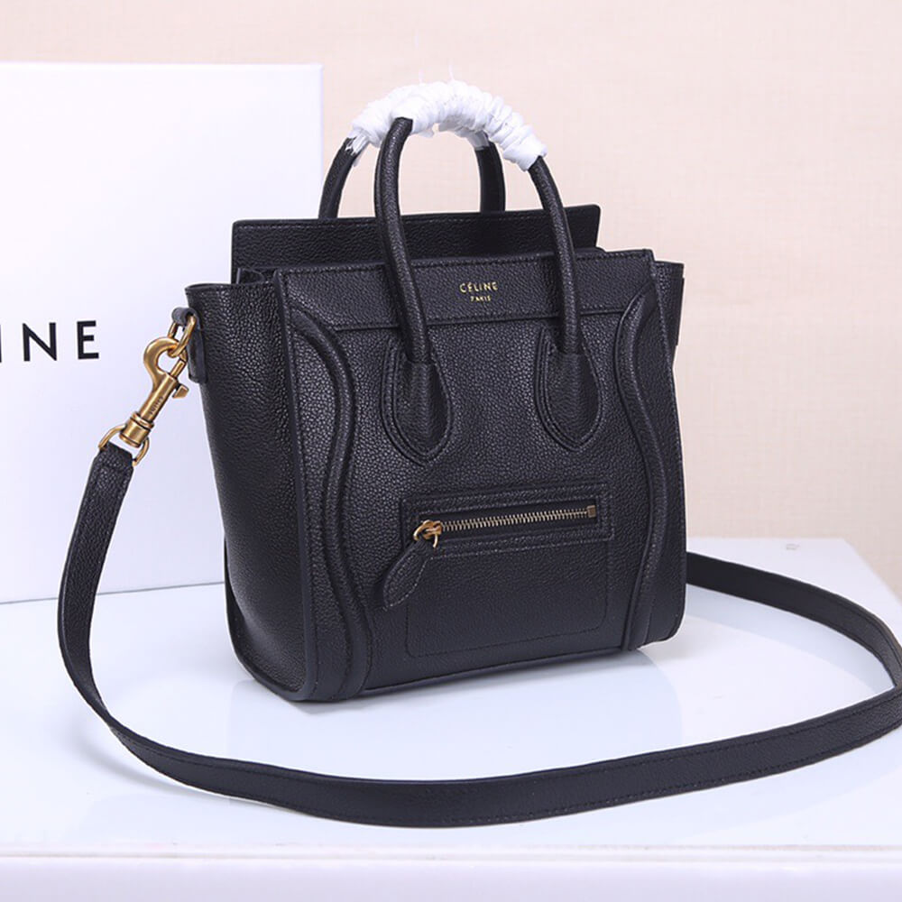 ce1i*e nano lU*gage bag in calfskin