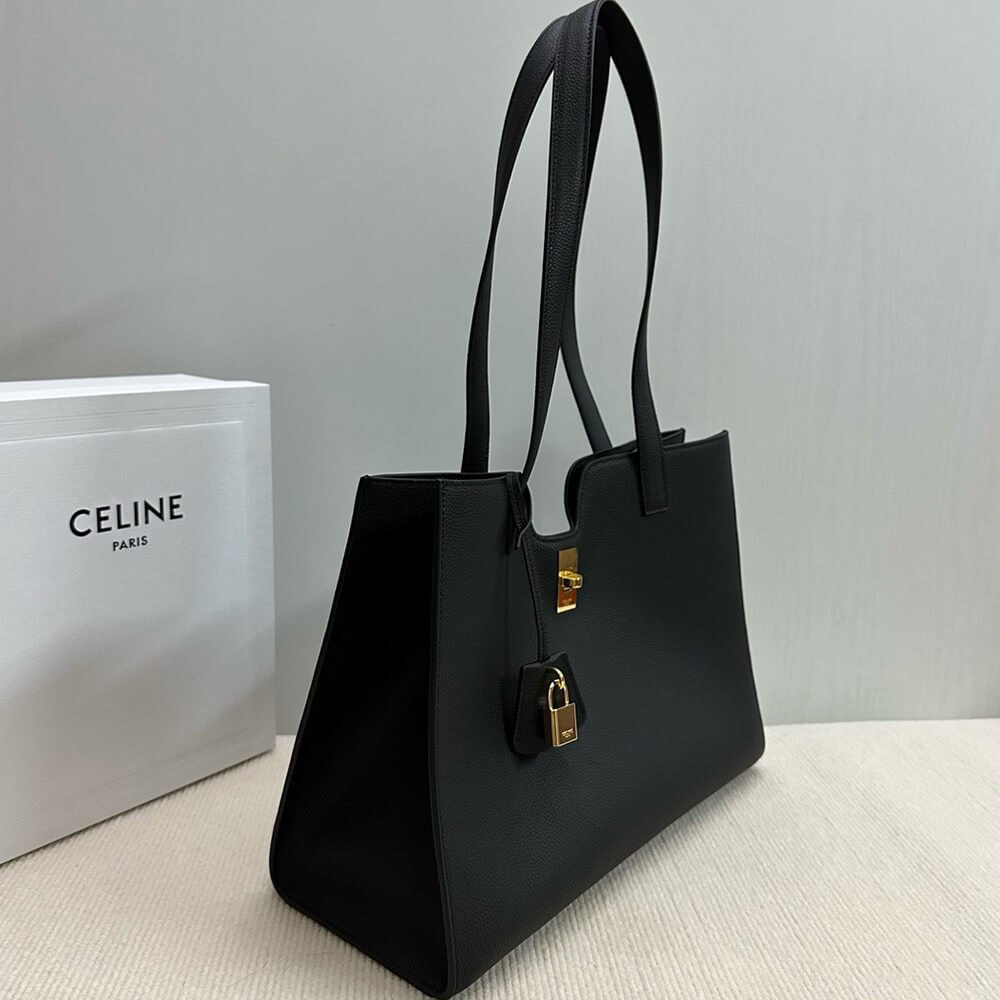 Ce1i*e CABAS 16 IN S*pPLE GRAINED CALFSKIN