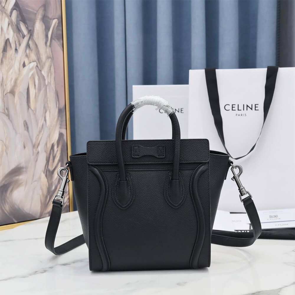 ce1i*e nano lU*gage bag in calfskin