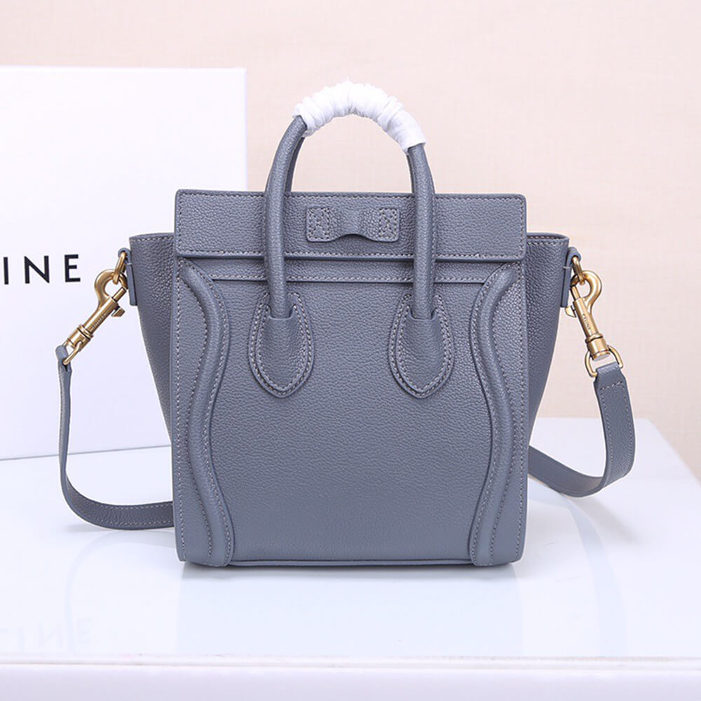ce1i*e nano lU*gage bag in calfskin