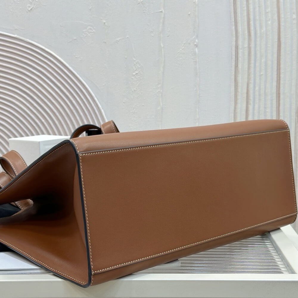 Ce1i*e CABAS 16 IN S*pPLE SMOOTH CALFSKIN