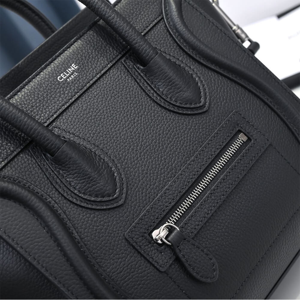 ce1i*e nano lU*gage bag in calfskin