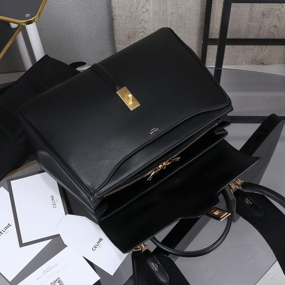 Ce1i*e CLASSIQUE 16 BAG IN SATINATED CALFSKIN