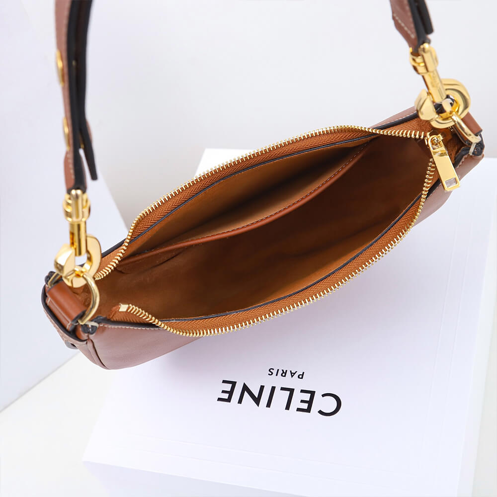Ce1i*e Medium Ava Strap Bag in smooth Calfskin(HIGH-END GRADE)