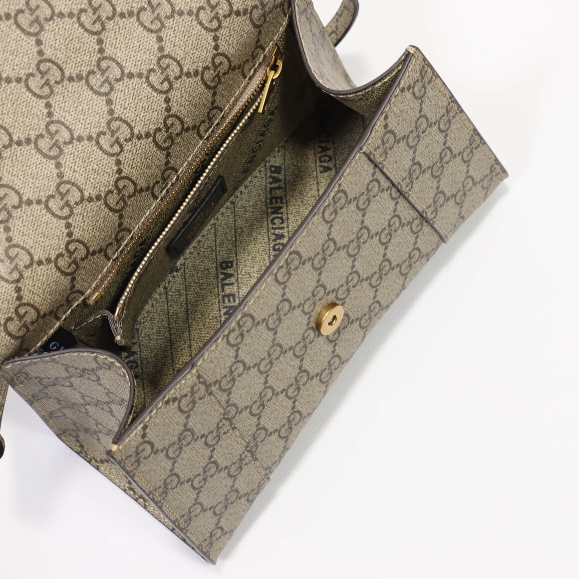 Gvc*1 x Ba1en*iaga Small Hourglass Bag