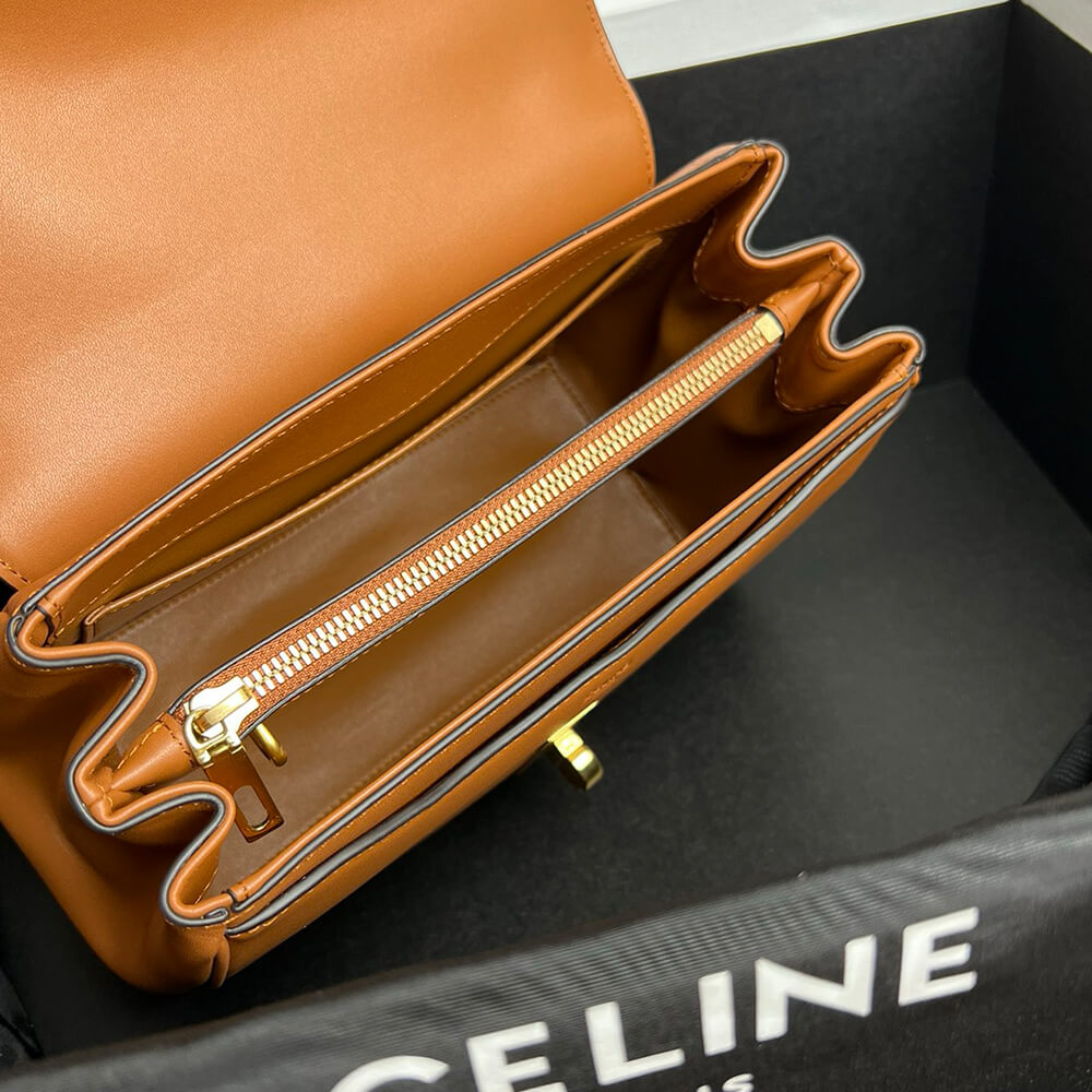Ce1i*e SMALL 16 BAG IN SATINATED CALFSKIN(high-end grade)