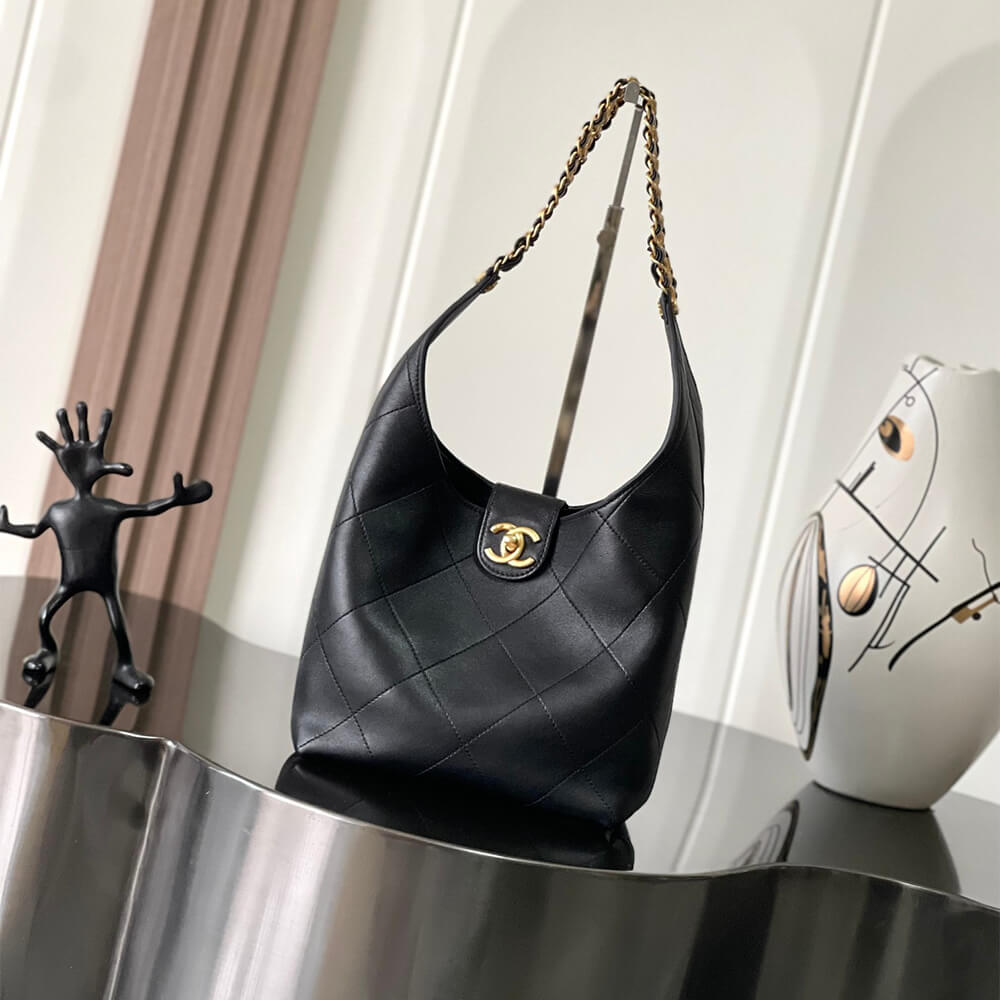 Ch**el Large Hobo Bag(HIGH-END GRADE)