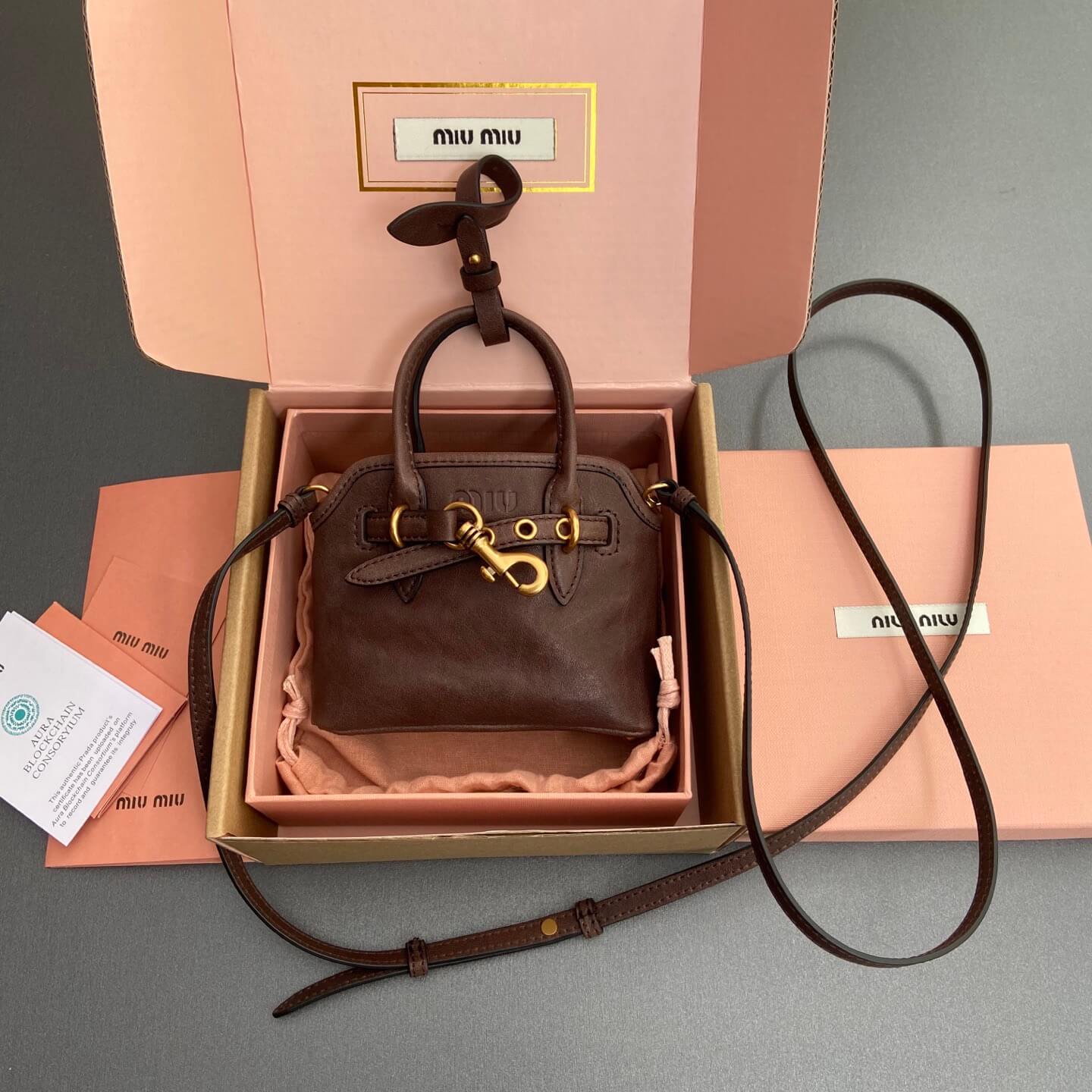 M1um1u Adventure Nappa Mini Bag (HIGH-END GRADE)