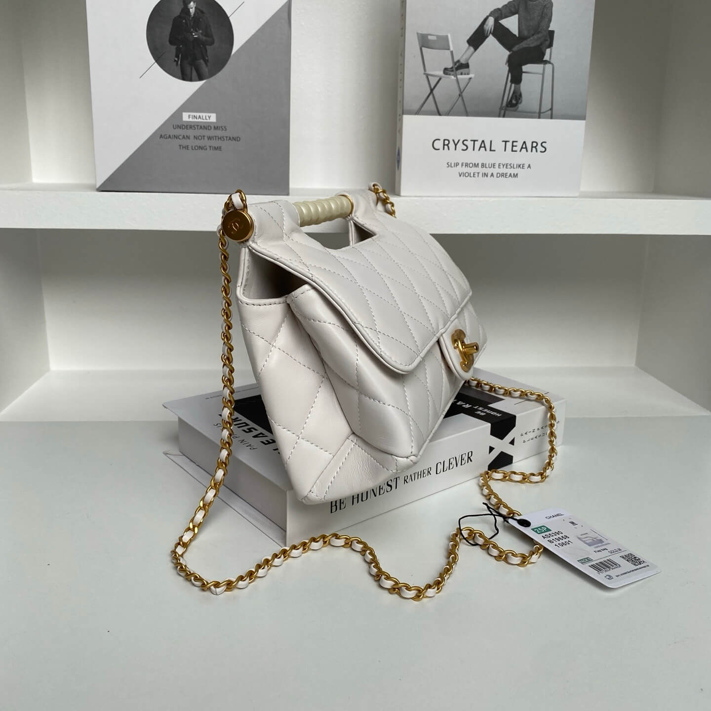 Ch**el Flap Bag With Top Handle(HIGH-END GRADE)