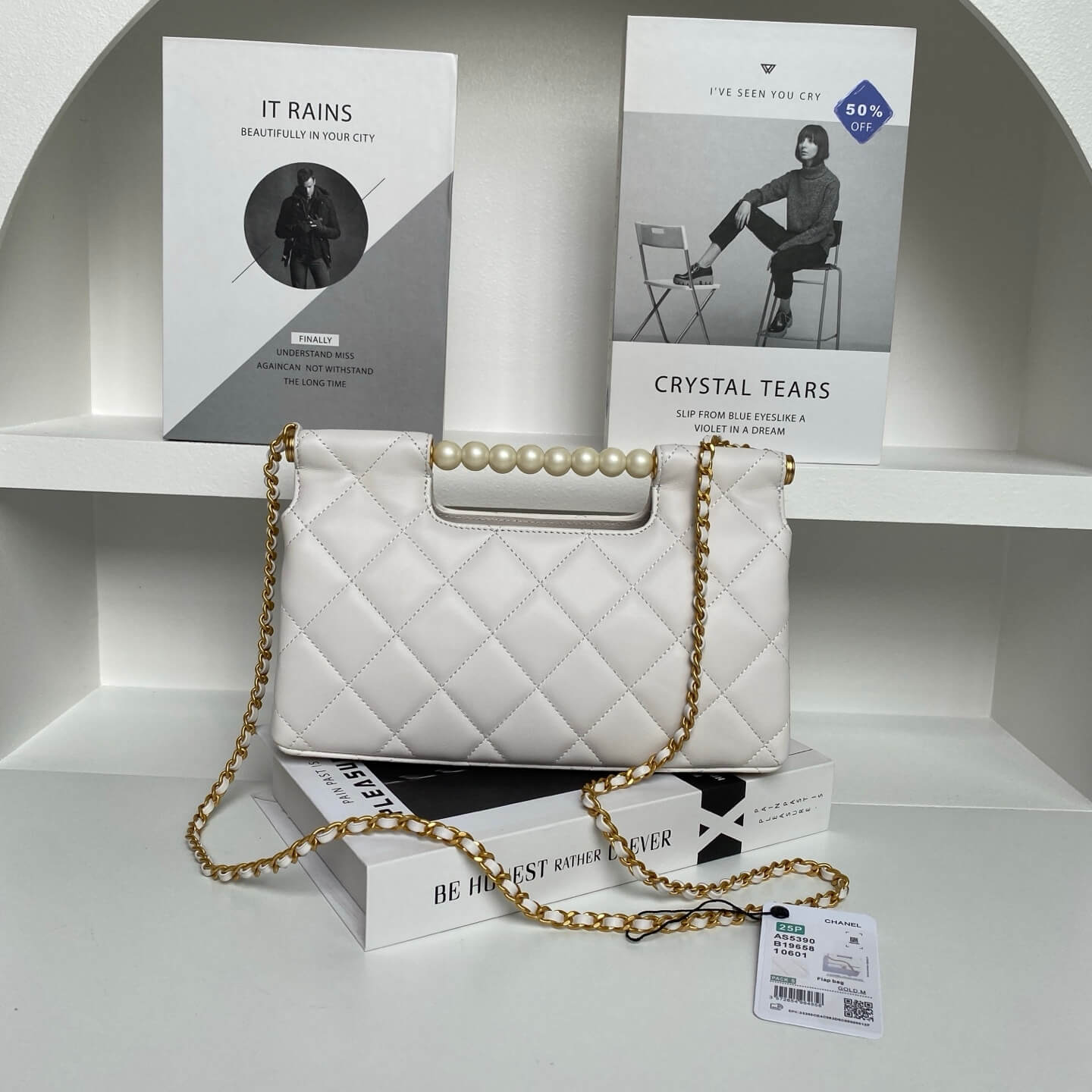 Ch**el Flap Bag With Top Handle(HIGH-END GRADE)