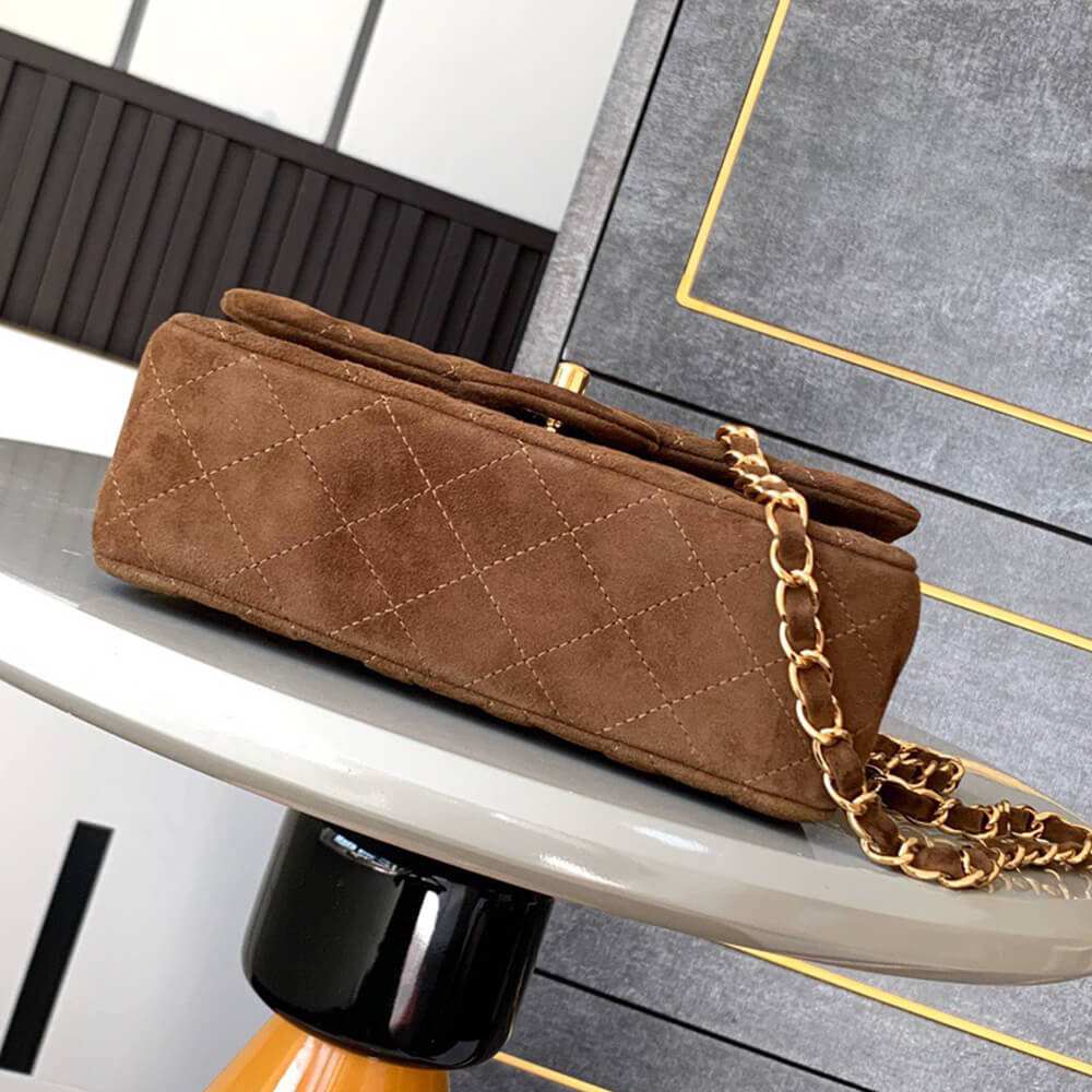 Ch**el SUEDE MINI FLAP BAG(HIGH-END GRADE)